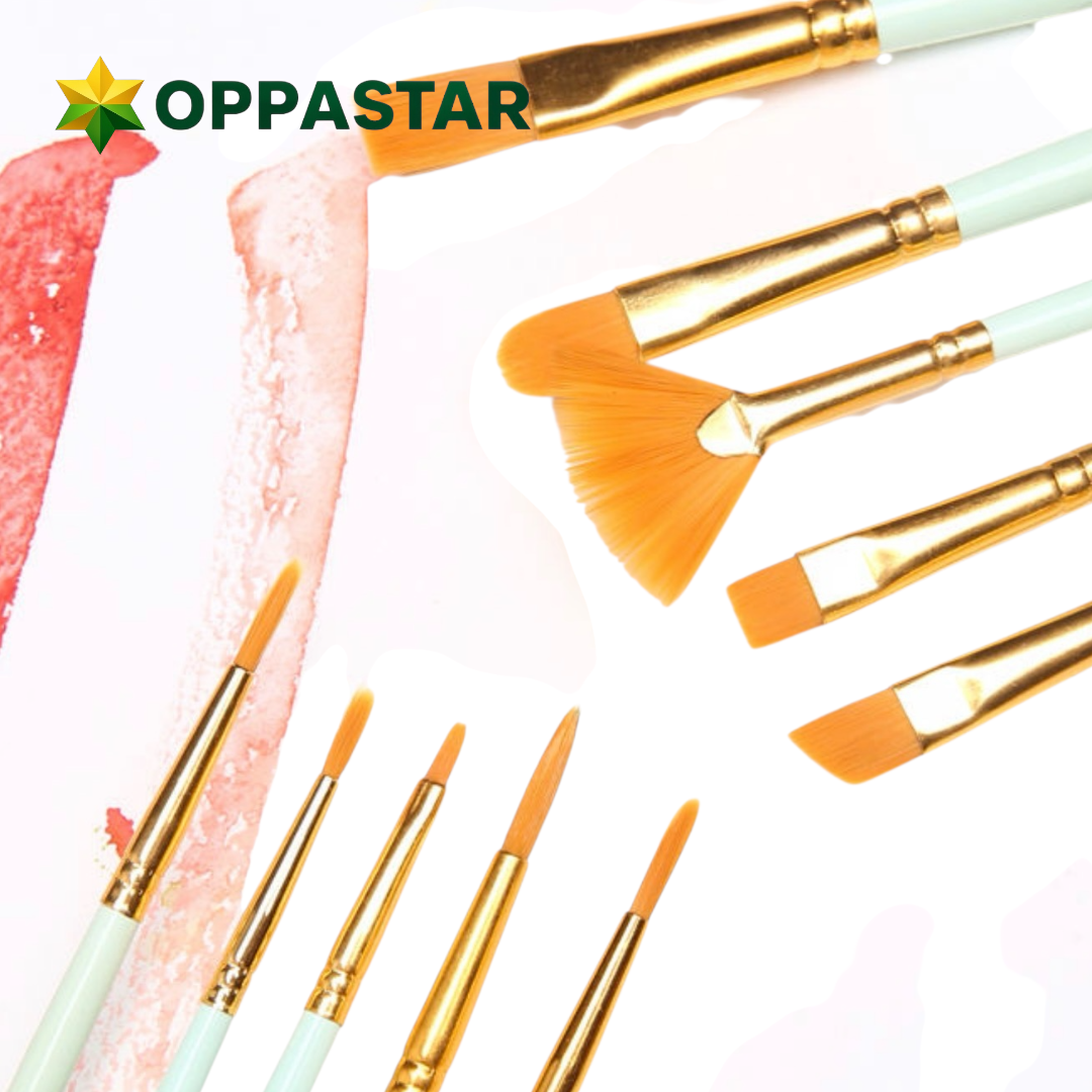 kuas-lukis-set-cat-air-minyak-acrylic-gouache-paint-brush-set-6-giorgione-green-g-168s