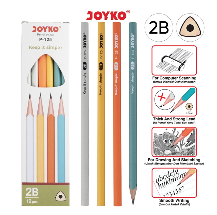 pensil-pencil-2b-joyko-p-125-ktk