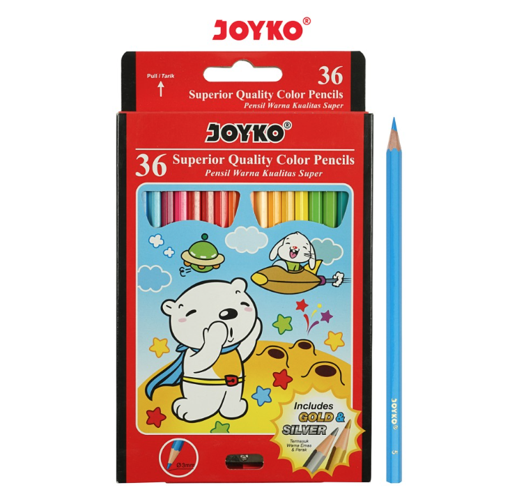 joyko-pensil-warna-superior-quality-color-pencils-hexagonal-grip-set