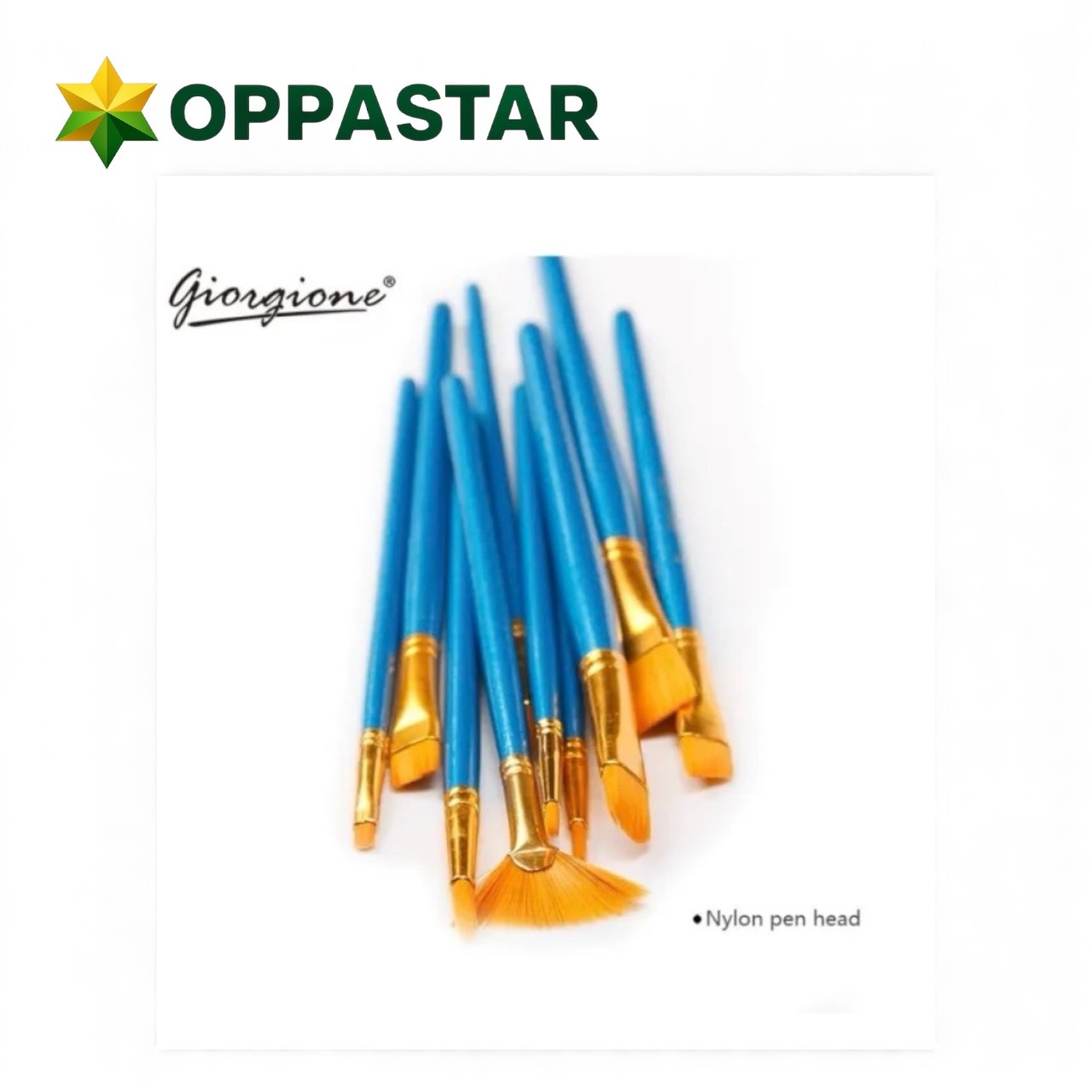 kuas-lukis-set-paint-brush-set-10-pcs-giorgione-round-filbert-fan-angle-brush-blue-g-198h