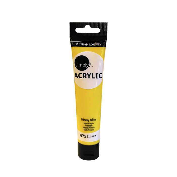 cat-lukis-akrilik-simply-acrylic-paint-75-ml-primary-yellow-676
