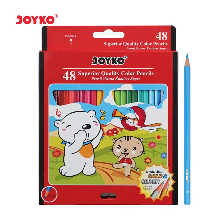 joyko-pensil-warna-superior-quality-color-pencils-hexagonal-grip-set