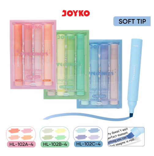 highlighter-joyko-pastel-hl-102-set