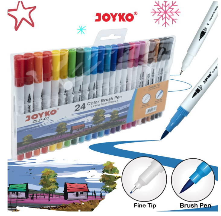 color-brush-pen-joyko-clp-07-24-warna-pc