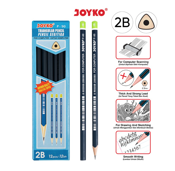 pencil-pensil-2b-joyko-p-90-ktk