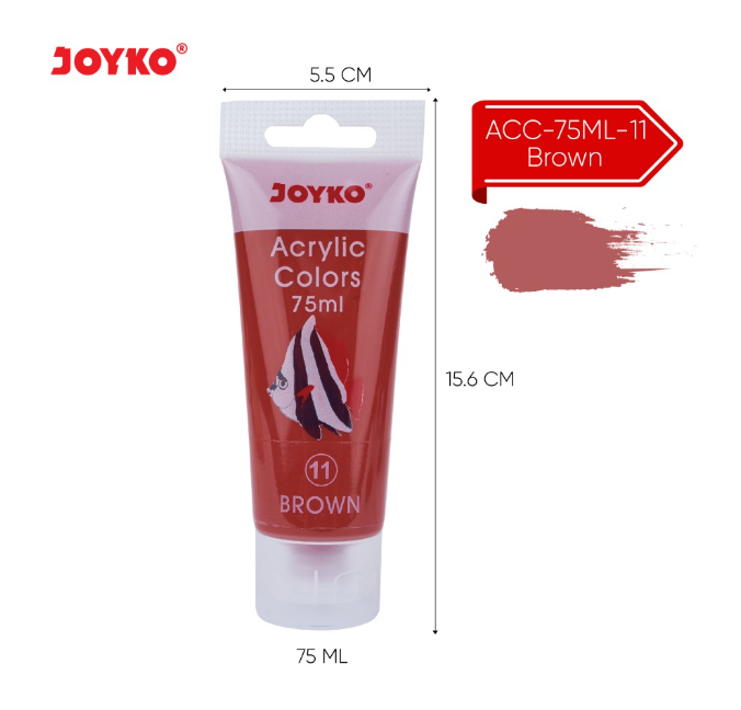 acrylic-paint-cat-lukis-acrylic-joyko-acc-75ml-11-brown-pc