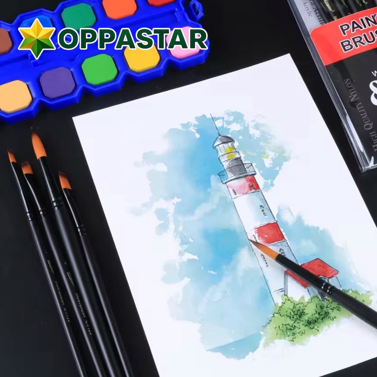 kuas-lukis-set-paint-brush-set-6-giorgione-black-fibra-sintetica-flat-angle-g-p060