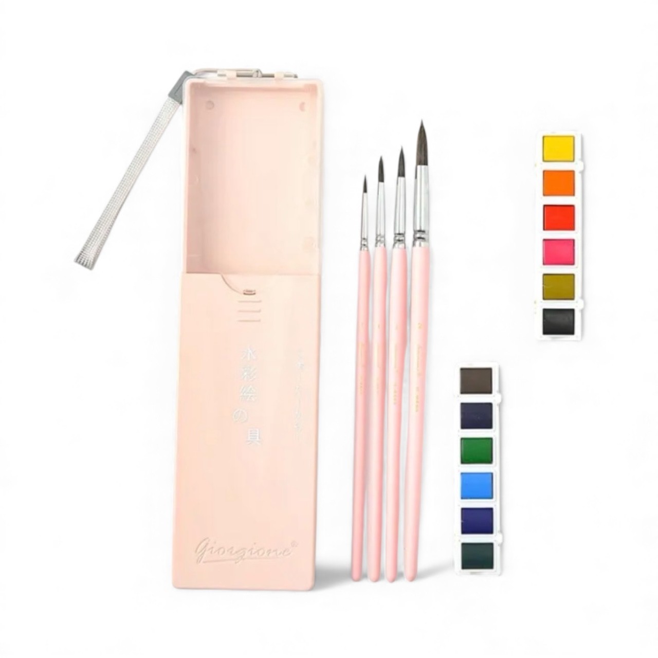 cat-air-lukis-watercolor-pocket-set-12-warna-4-kuas-giorgione-pink-g-mk007-4c
