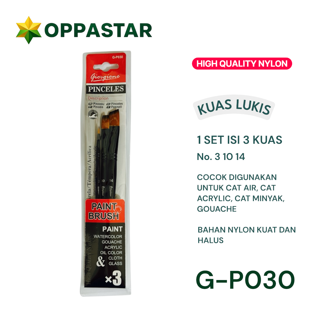 kuas-lukis-set-paint-brush-set-3-giorgione-black-nylon-flat-round-angle-g-p030