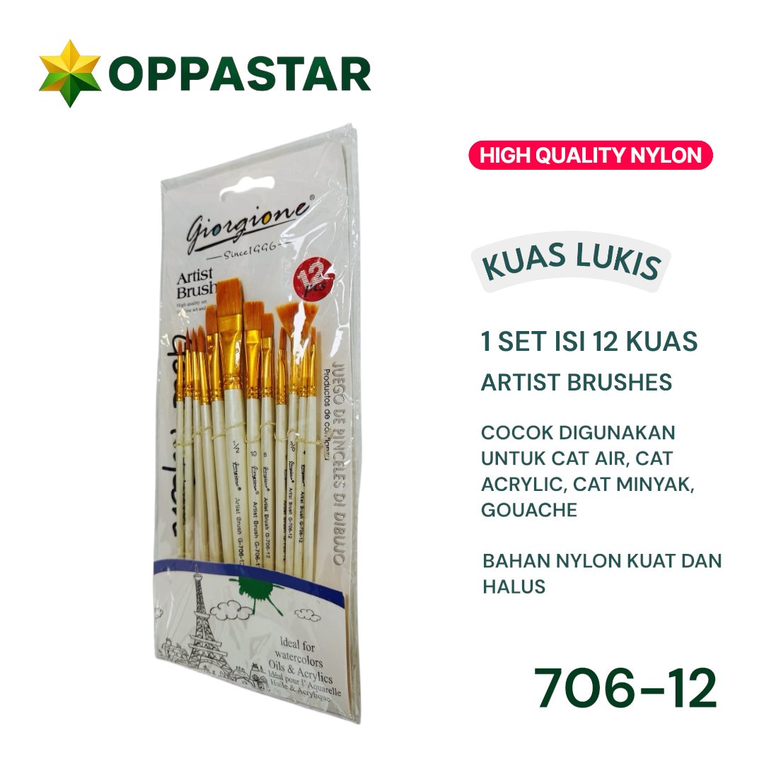 kuas-lukis-set-paint-brush-set-12-pcs-giorgione-round-flat-filbert-fan-brush-white-706-12