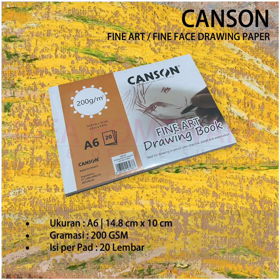 kertas-sketsa-canson-fine-art-fine-face-200-gsm-isi-20-lembar-pad