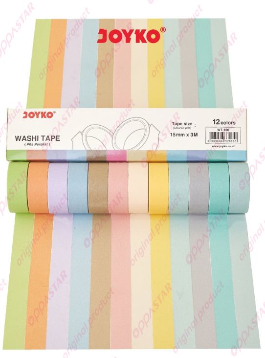 washi-tape-pita-perekat-selotip-kertas-warna-joyko-wt-100-set