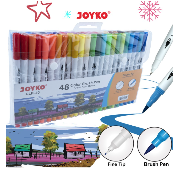 color-brush-pen-joyko-clp-40-48-warna-set