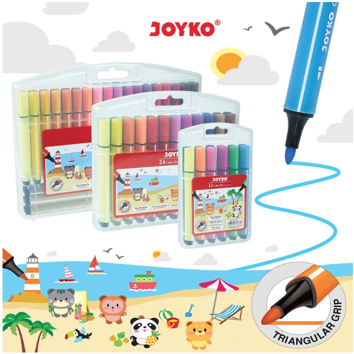 pulpen-pena-warna-color-pen-joyko-clp-57-set