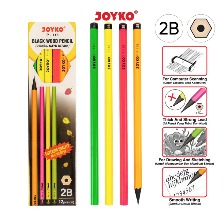 pencil-pensil-2b-joyko-p-115-ktk