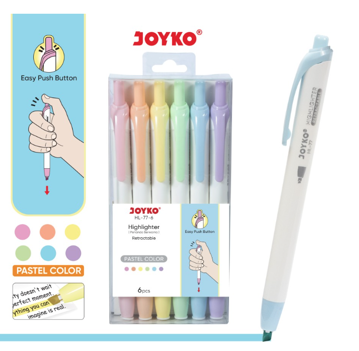 highlighter-joyko-hl-77-6-warna-pastel-set