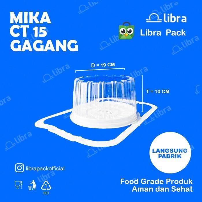 mika-cake-tray-15-bulat-gagang-putih-coklat-150-pcs-mika-tumpeng-mini